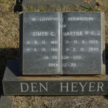 HEYER Simon C., den 1897-1961 &amp; Martha P.C.J. 1903-1990