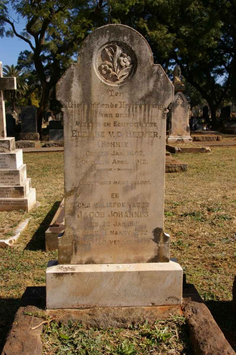 HEEVER Jacob Johannes, v.d. 1861-1932 &amp; Elzabe 1863-1912