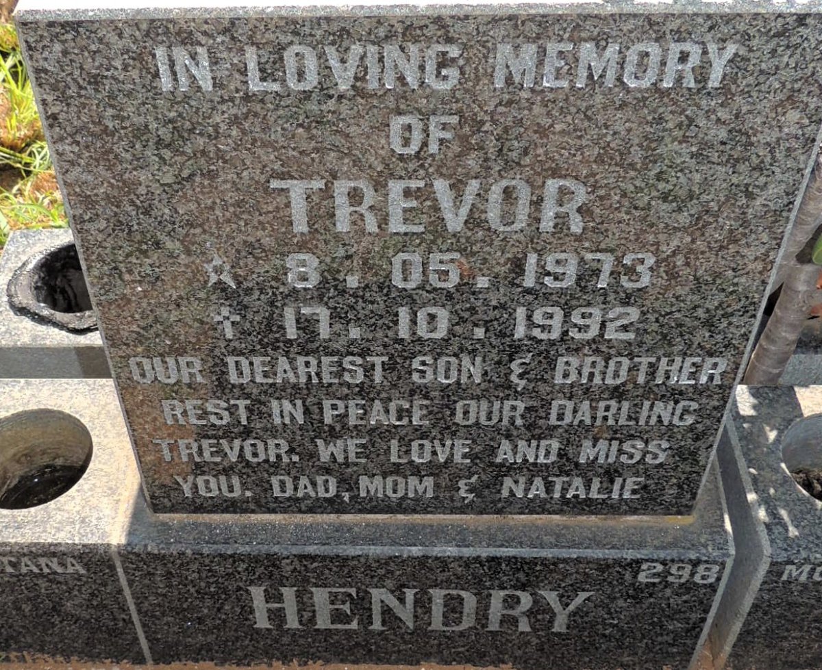 HENDRY Trevor 1973-1992