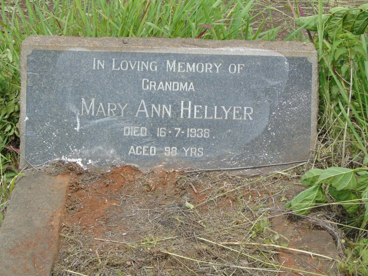 HELLYER Mary Ann -1938