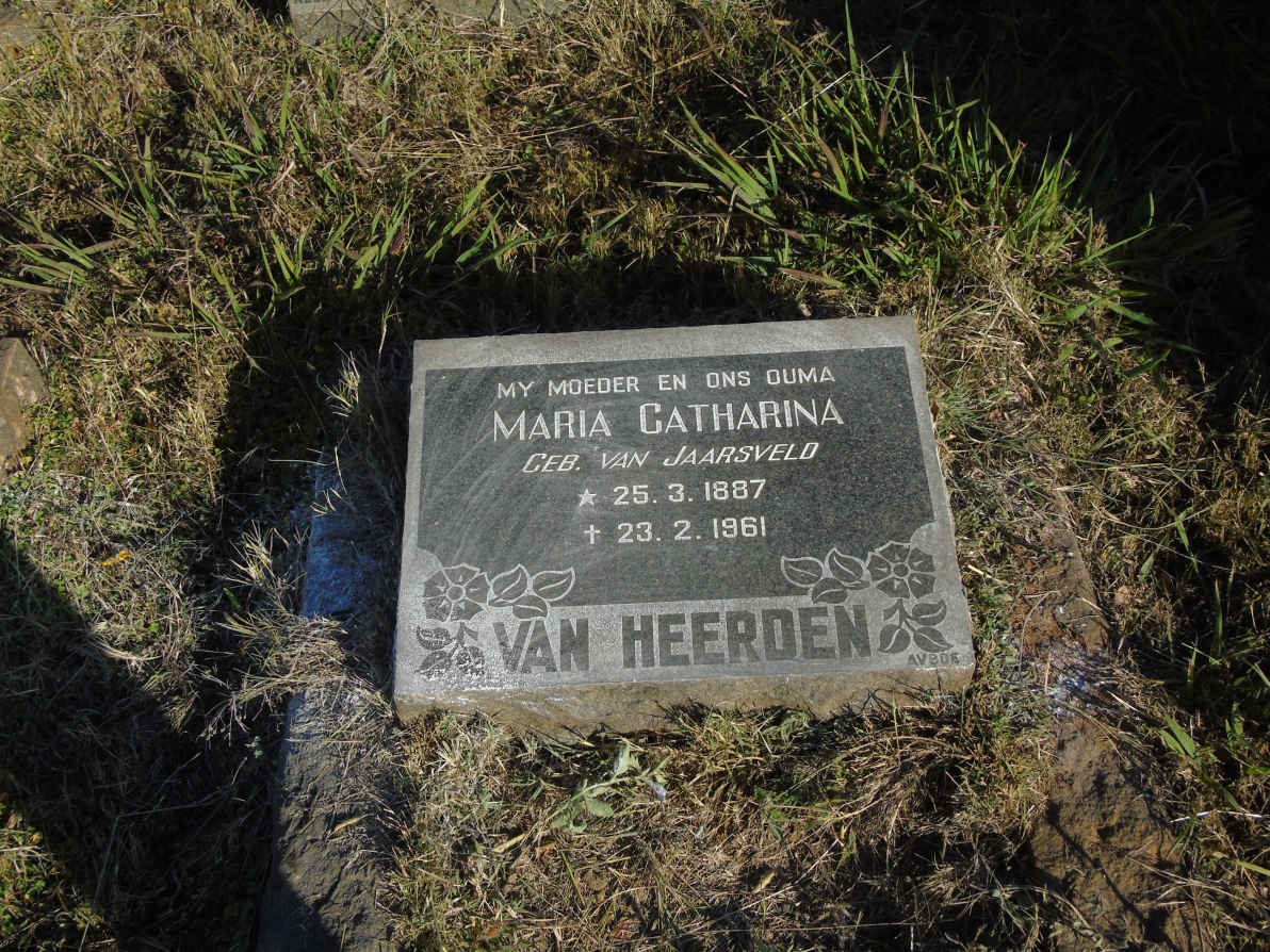 HEERDEN Maria Catharina, van nee VAN JAARSVELD 1887-1961