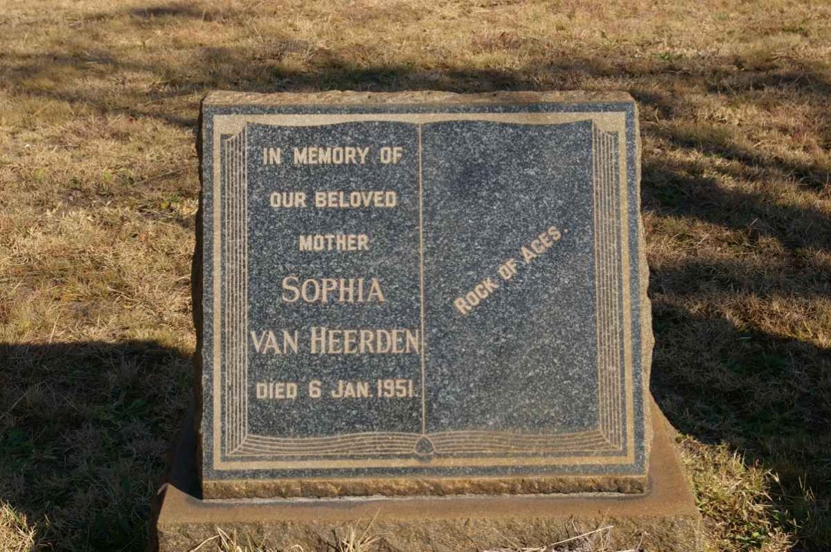HEERDEN Sophia, van -1951