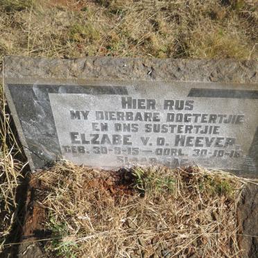 HEEVER Elzabe, v.d. 1915-1916