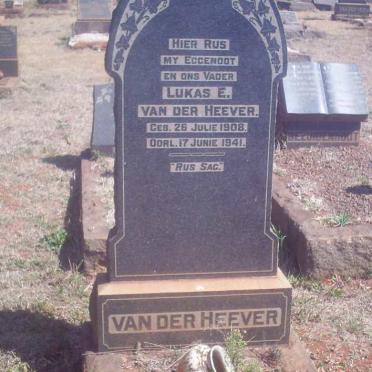 HEEVER Lukas E., van der 1908-1941