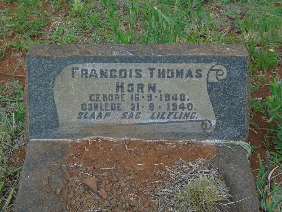 HORN Francois Thomas 1940-1940