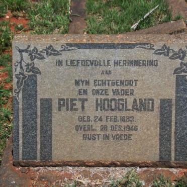 HOOGLAND Piet 1883-1946