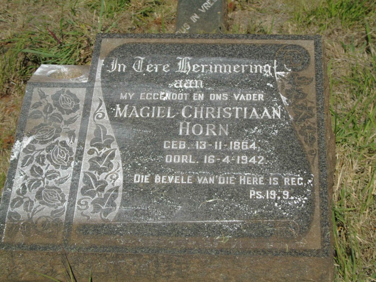HORN Magiel Christiaan 1864-1942