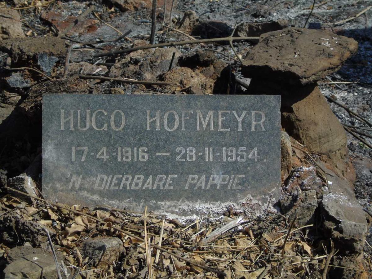 HOFMEYR Hugo 1916-1954