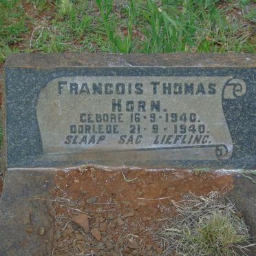 HORN Francois Thomas 1940-1940