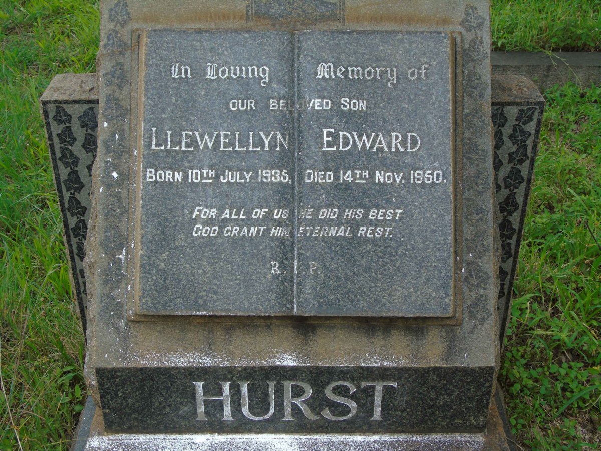 HURST Llewellyn Edward 1935-1950