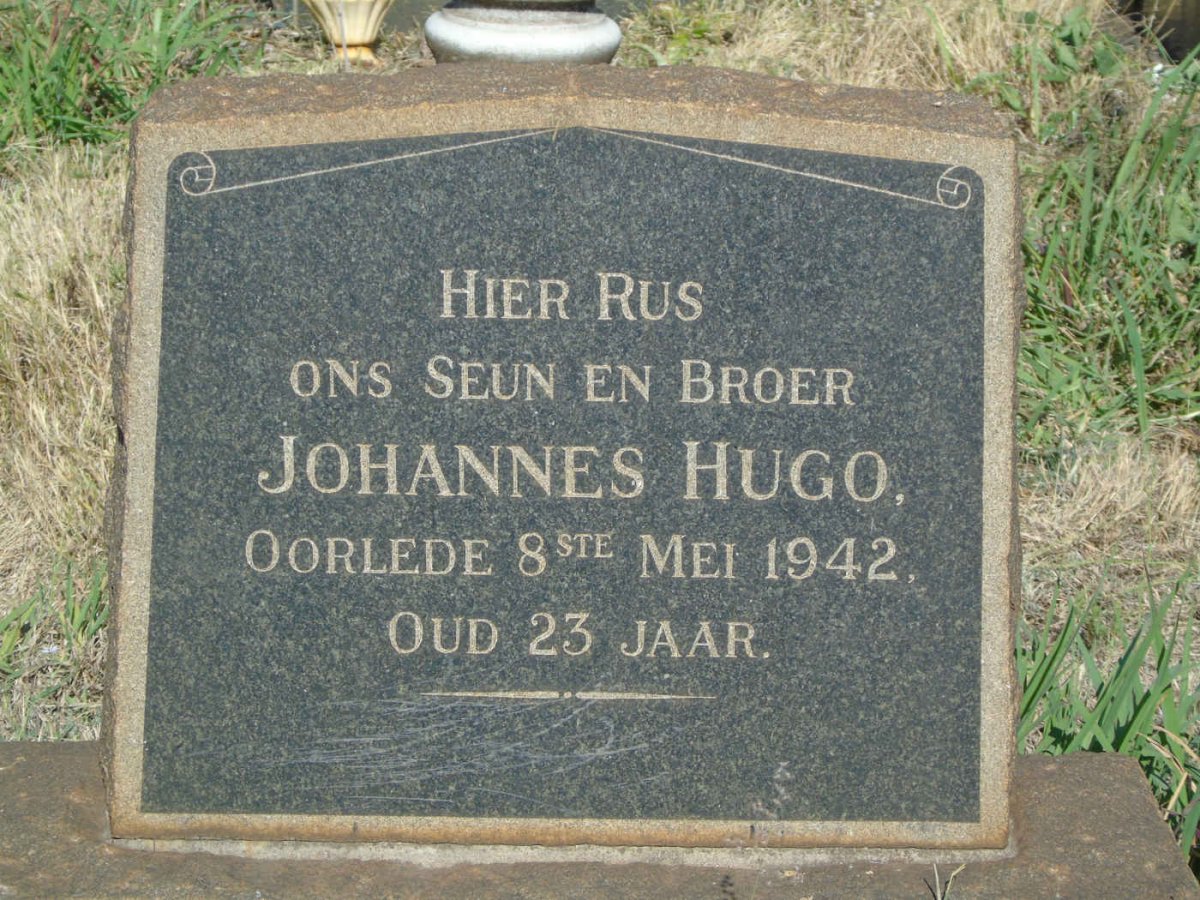 HUGO Johannes -1942