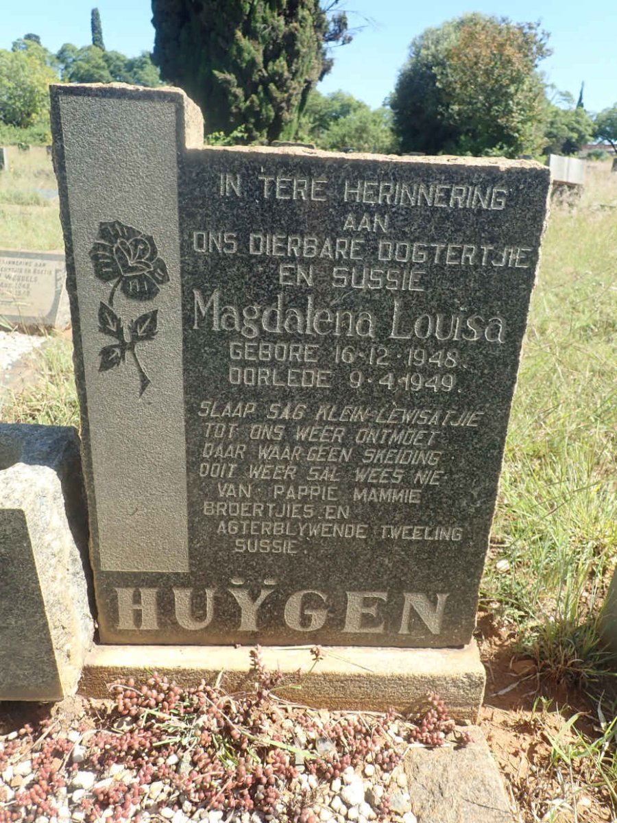 HUYGEN Magdalena Louisa 1948-1949