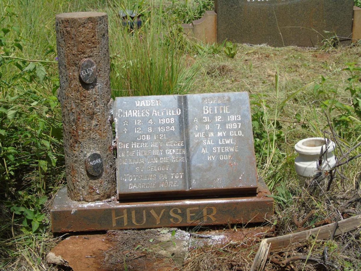 HUYSER Charles Alfred 1908-1984 & Bettie 1913-1997
