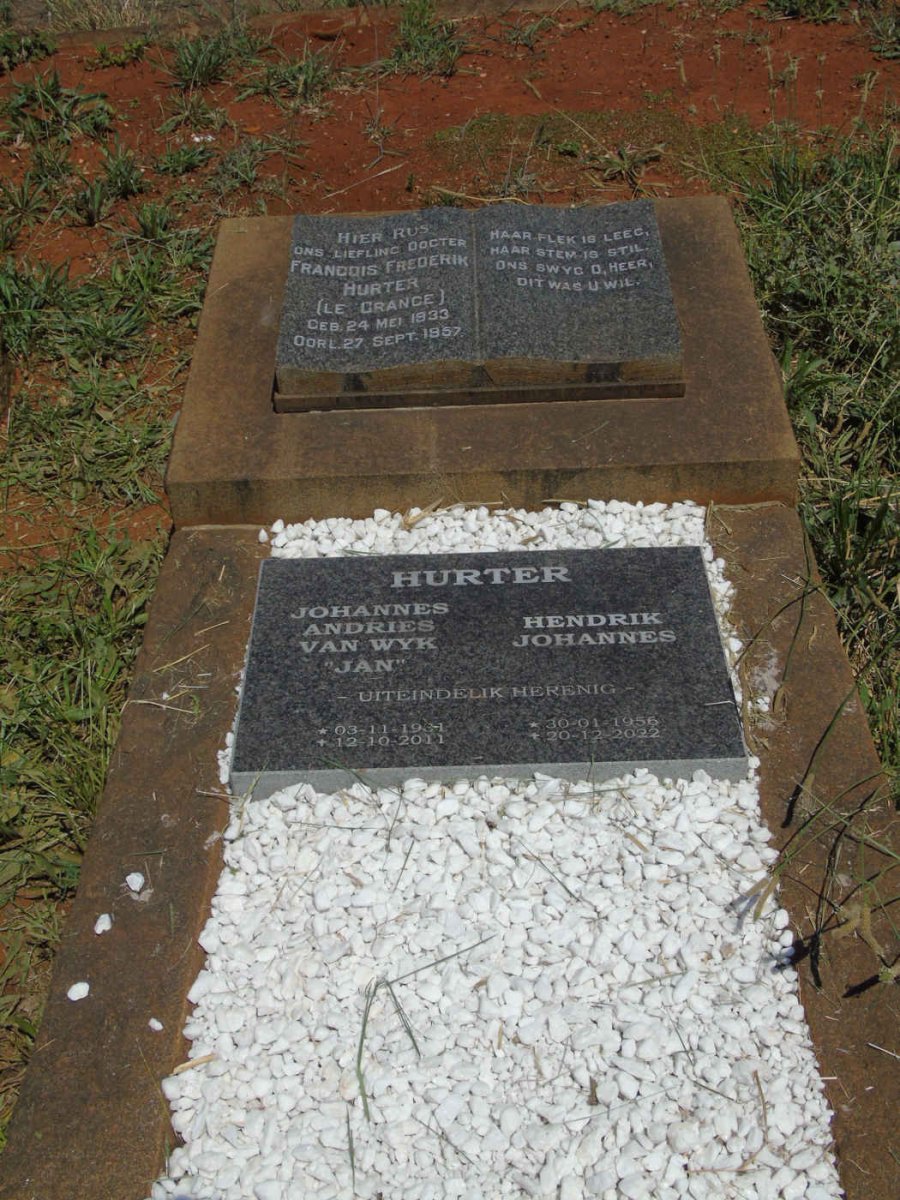 HURTER Johannes Andries van Wyk 1931-2011