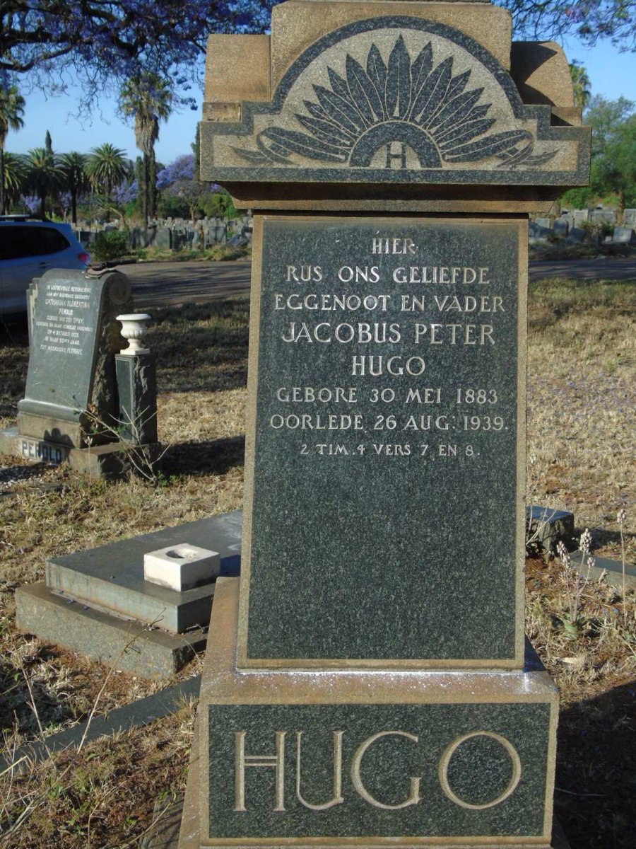 HUGO Jacobus Peter 1883-1939