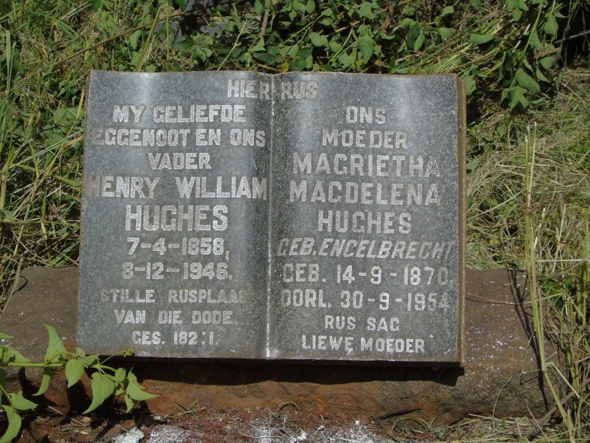 HUGHES Henry William 1858-1946 & Magrietha Magdelena ENGELBRECHT 1870-1954