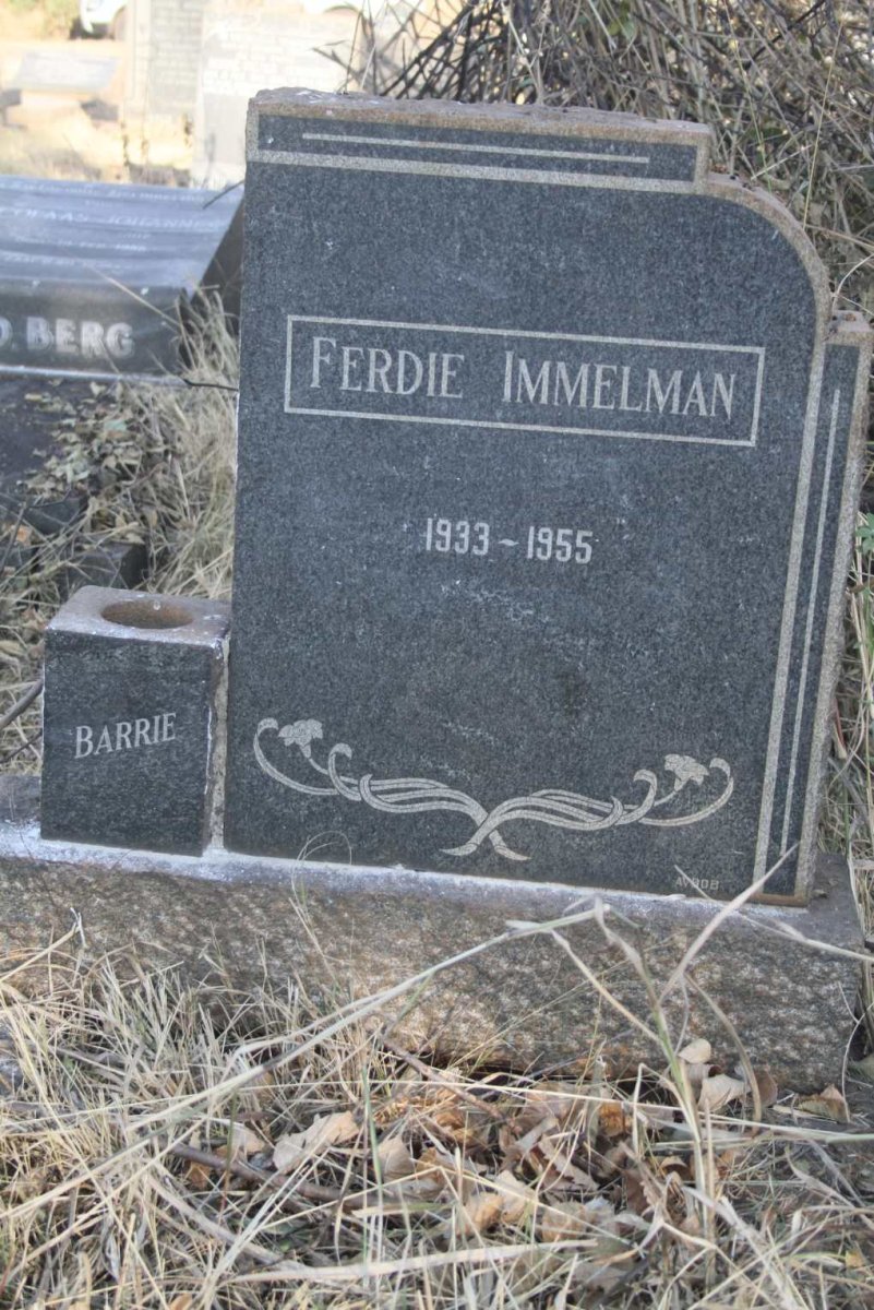 IMMELMAN Ferdie 1933-1955