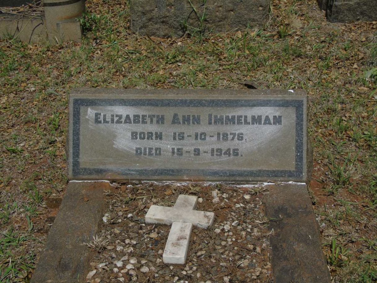 IMMELMAN Elizabeth Ann 1876-1945