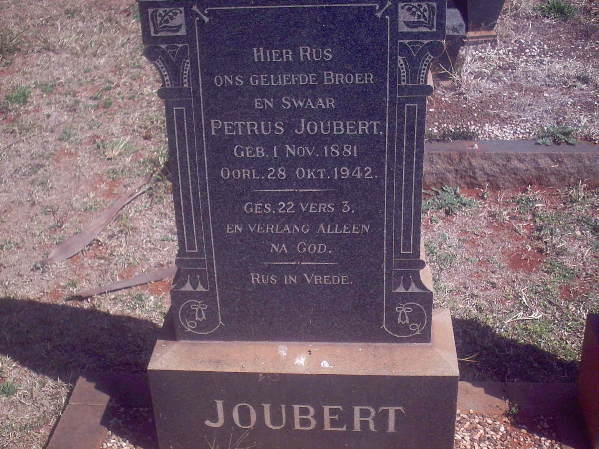 JOUBERT Petrus 1881-1942