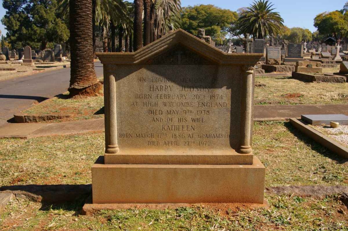 JUDSON Harry 1874-1938 &amp; Kathleen 1886-1978