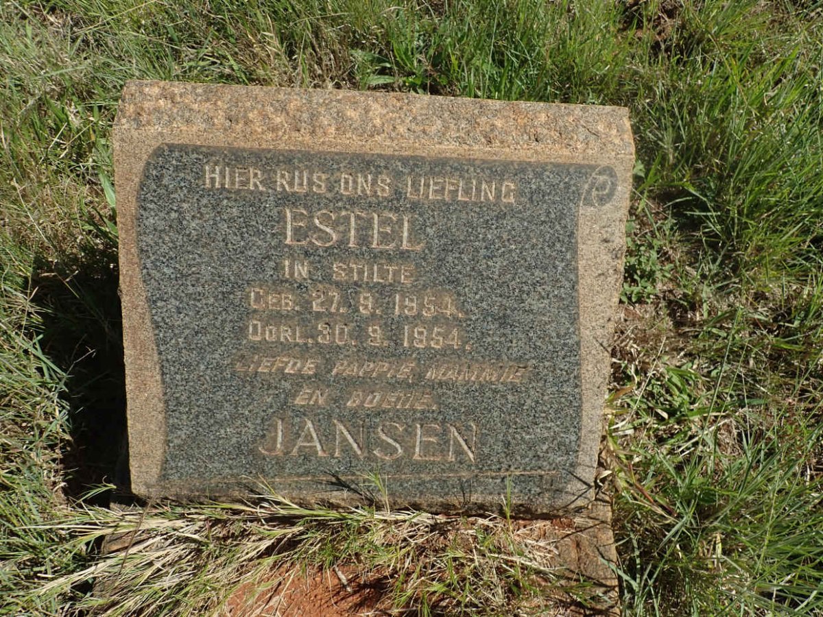 JANSEN Estel 1954-1954