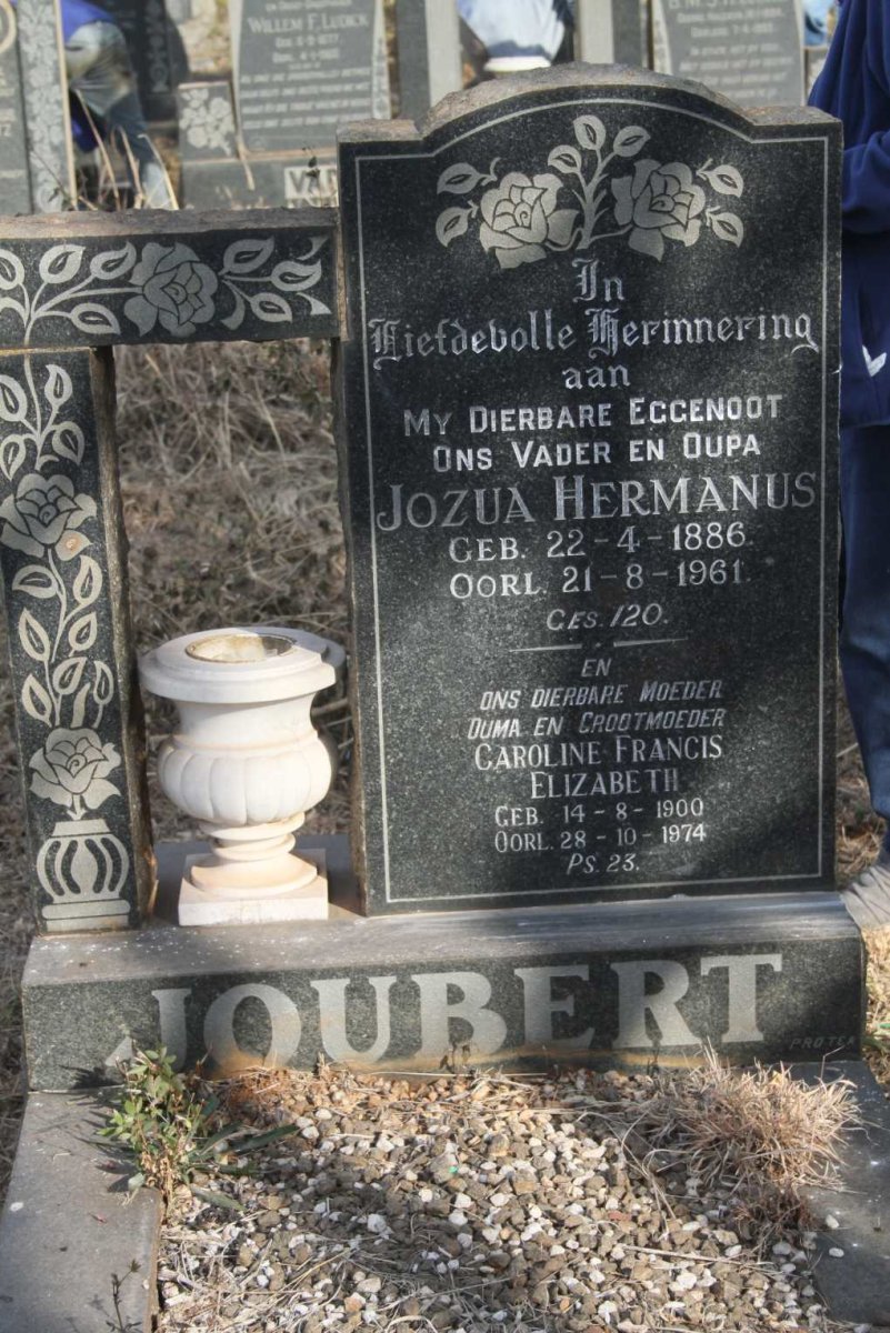 JOUBERT Jozua Hermanus 1886-1961