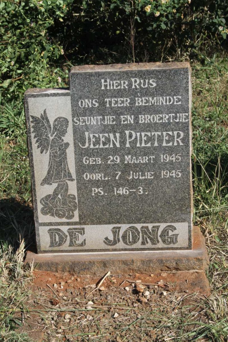 JONG Jeen Pieter, de 1945-1945
