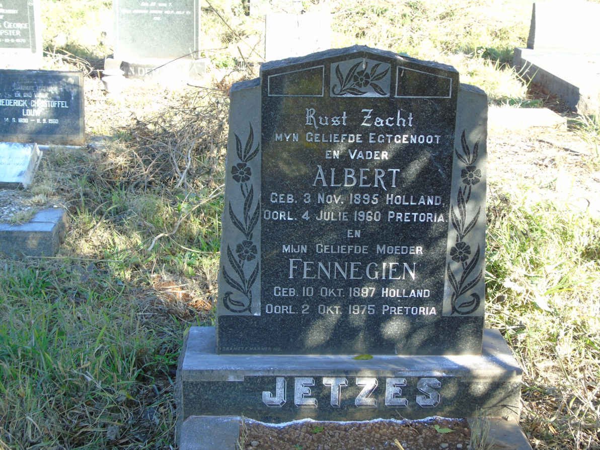 JETZES Albert 1895-1960 &amp; Fennegien 1897-1975