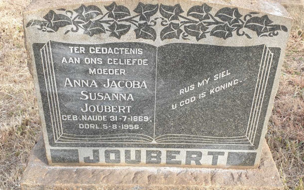 JOUBERT Anna Jacoba Susanna 1869-1956
