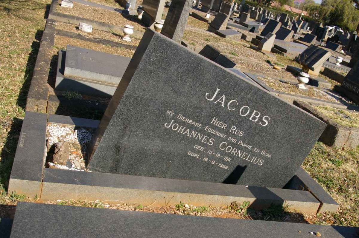 JACOBS Johannes Cornelius 1911-1968