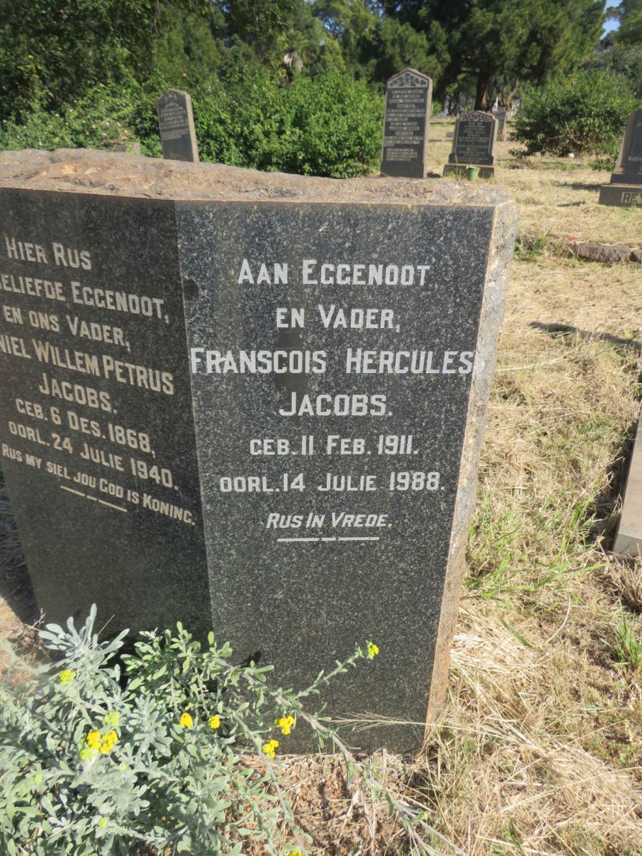 JACOBS Daniel Willem Petrus 1868-1940 :: JACOBS Franscois Hercules 1911-1988_3