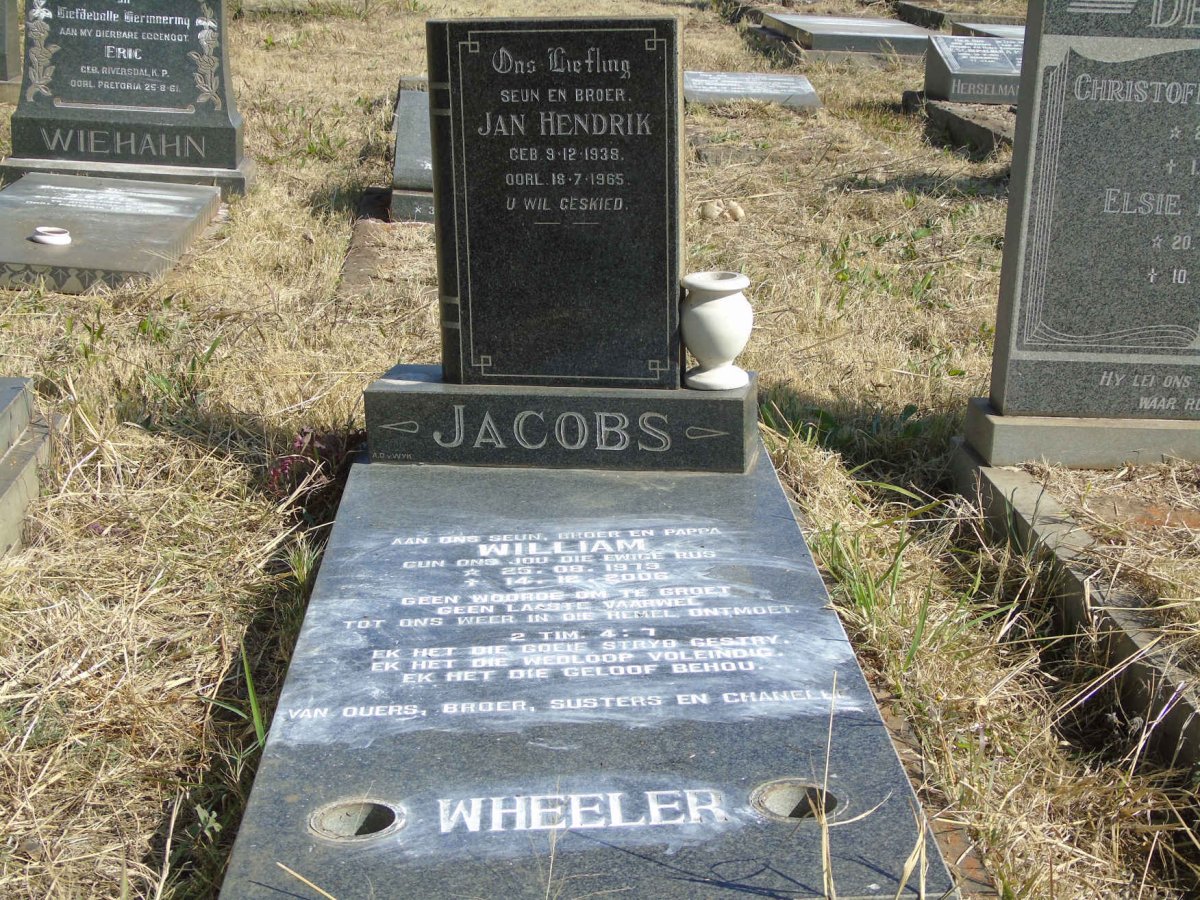 JACOBS Jan Hendrik 1938-1965 :: WHEELER William 1979-2006 _1