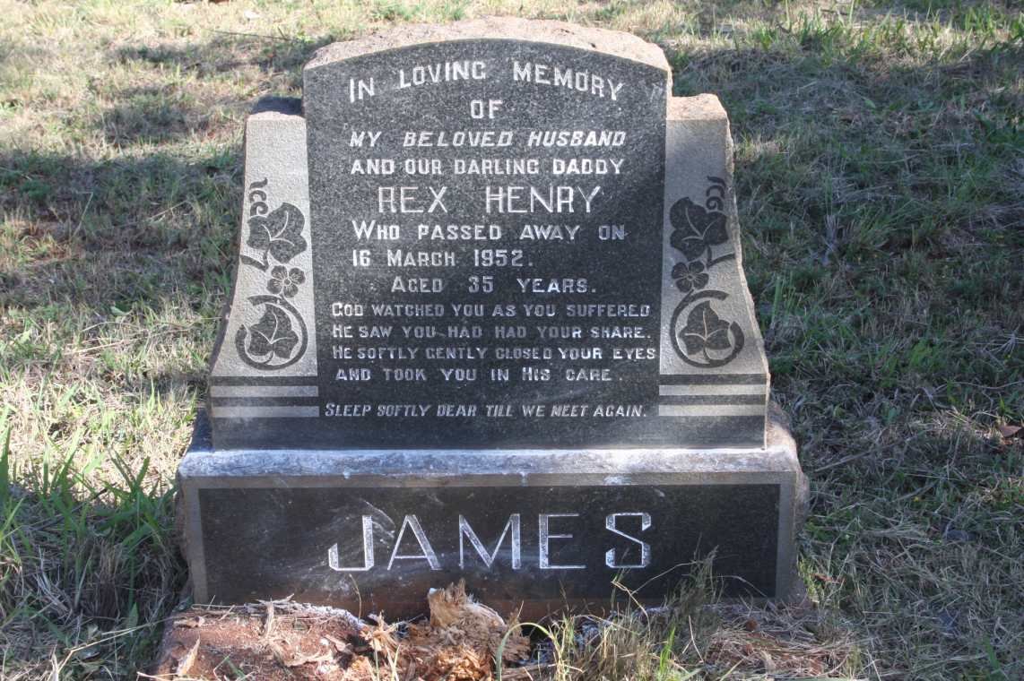 JAMES Rex Henry -1952