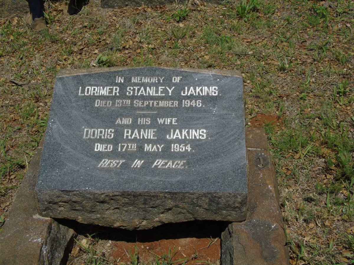 JAKINS Lorimer Stanley -1946 & Doris Ranie -1954