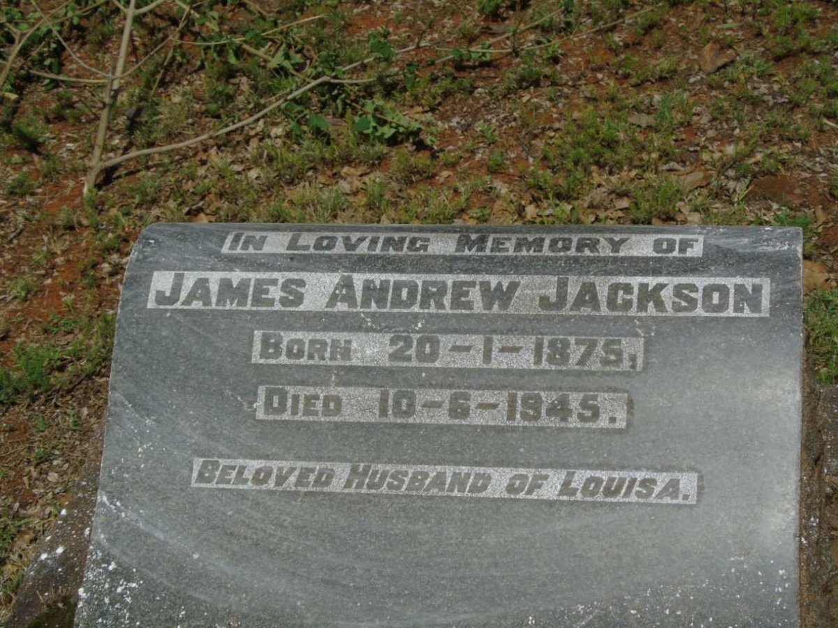 JACKSON James Andrew 1875-1945