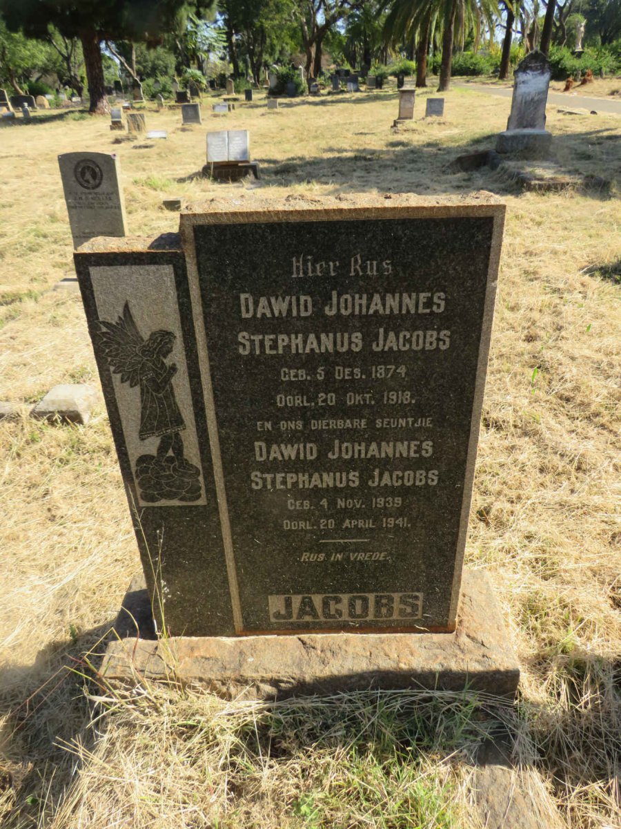 JACOBS Dawid Johannes Stephanus 1874-1918 :: JACOBS Dawid Johannes Stephanus 1939-1941