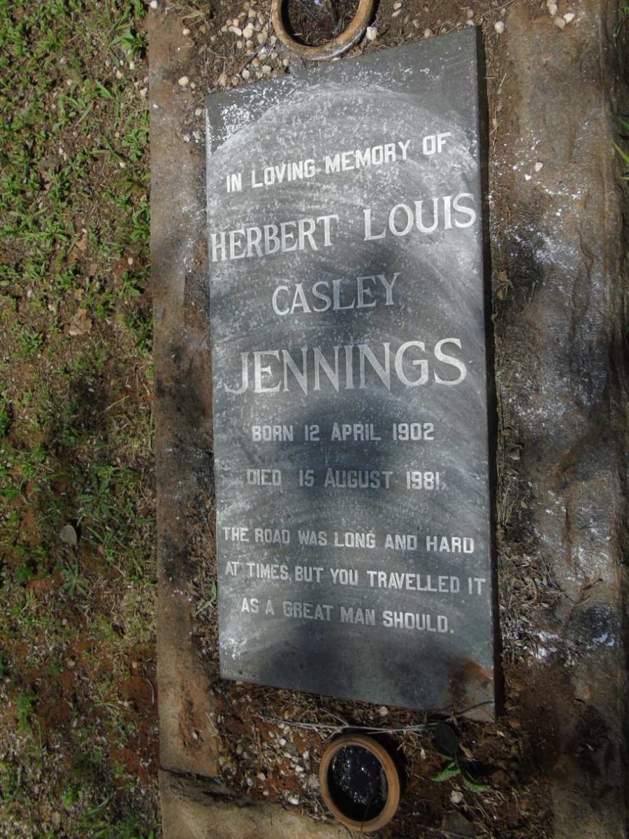 JENNINGS Herbert Louis Casley 1902-1981