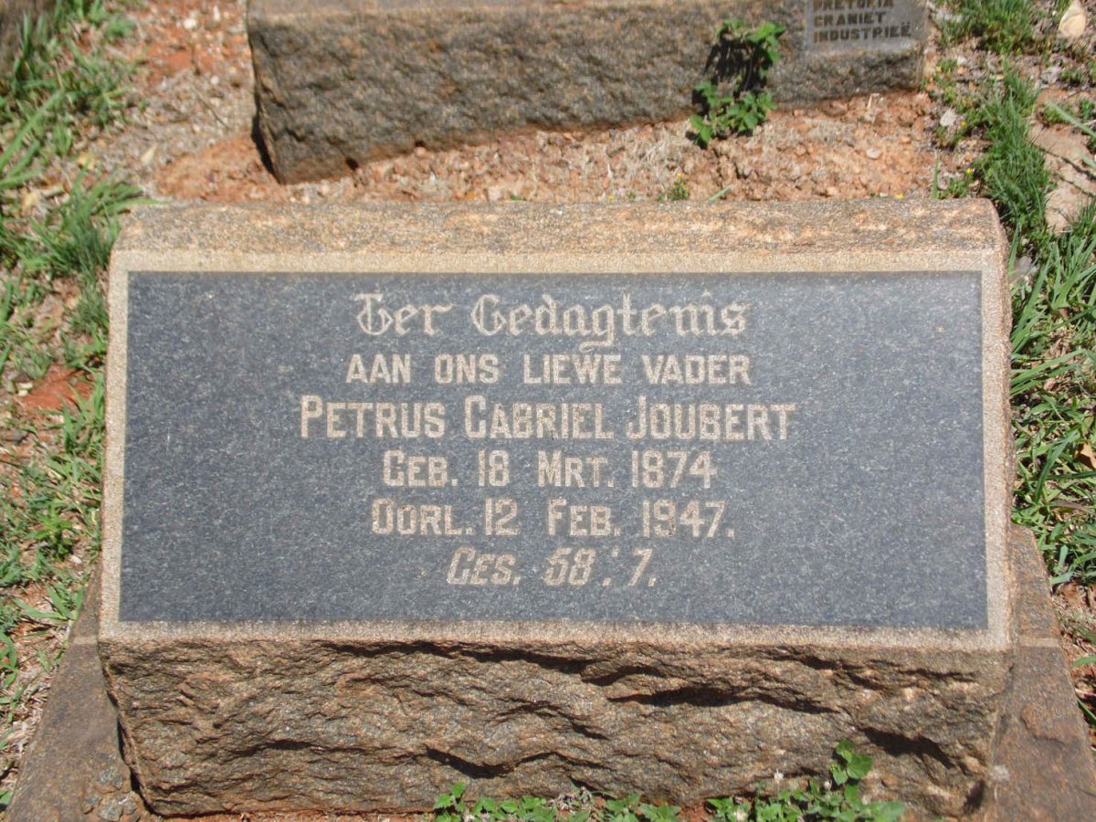 JOUBERT Petrus Gabriel 1874-1947
