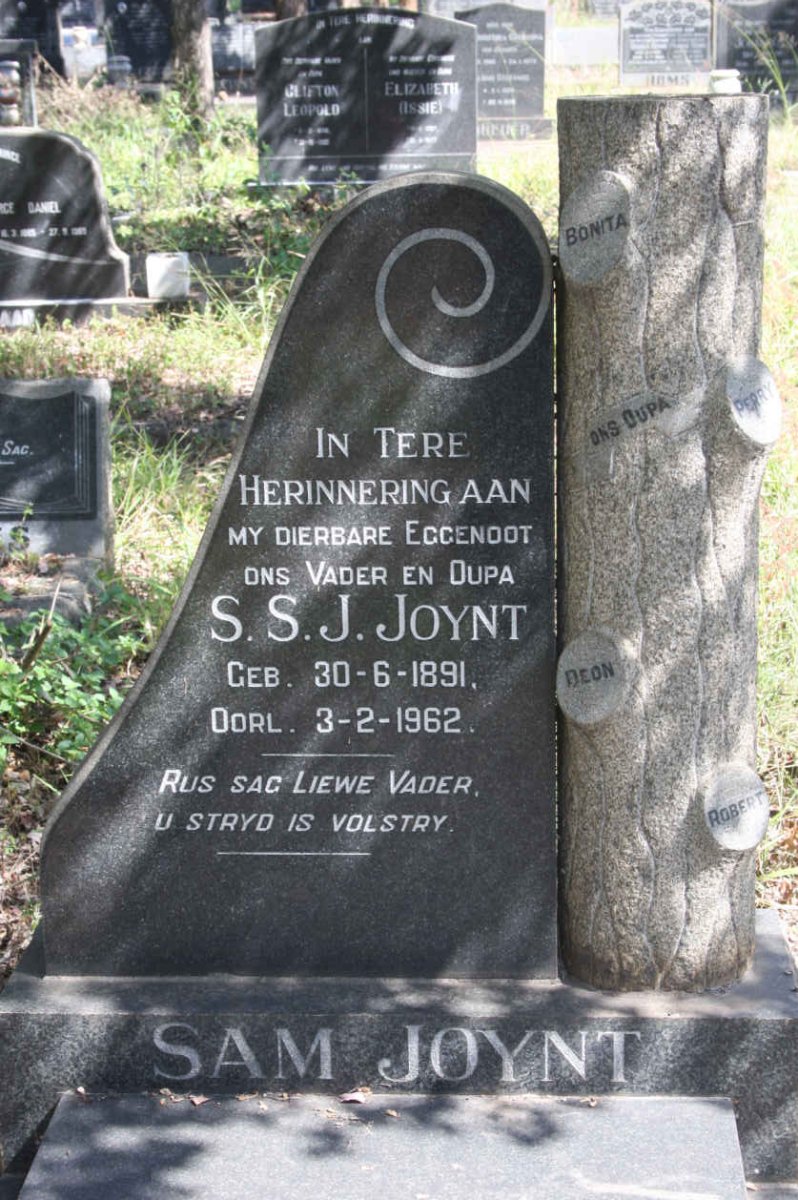 JOYNT S.S.J. 1891-1962