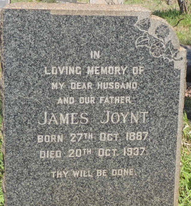 JOYNT James 1887-1937