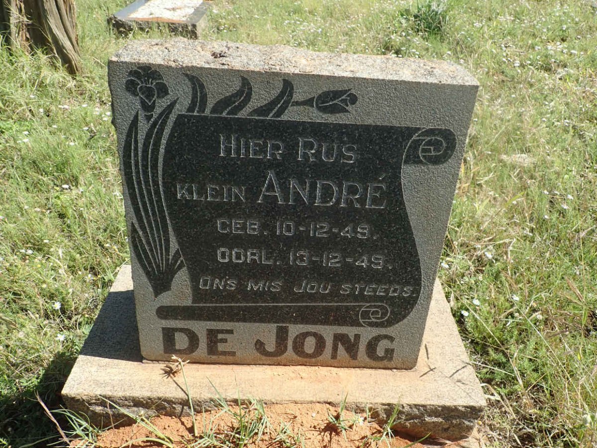 JONG Andre, de 1949-1949