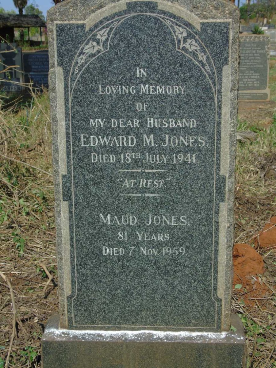 JONES Edward M. -1941 & Maud -1959
