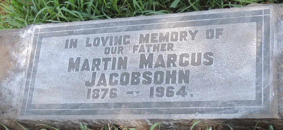 JACOBSOHN Martin Marcus 1876-1964 & Johanna Wilhelmina 1879-1935_2
