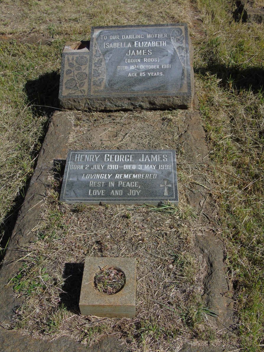 JAMES Henry George 1910-1998 &amp; Isabella Elizabeth ROOS -1961