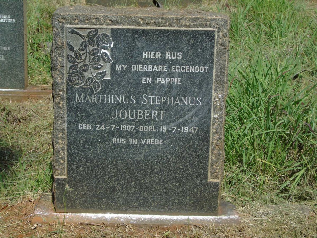 JOUBERT Marthinus Stephanus 1907-1947