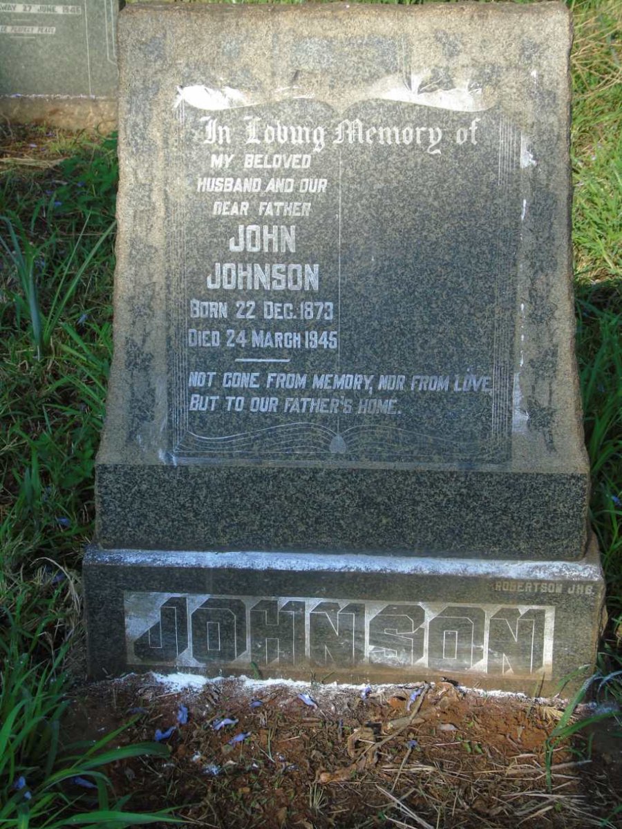 JOHNSON John 1873-1945