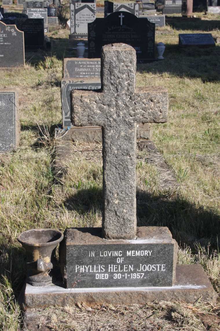 JOOSTE Phyllis Helen -1957