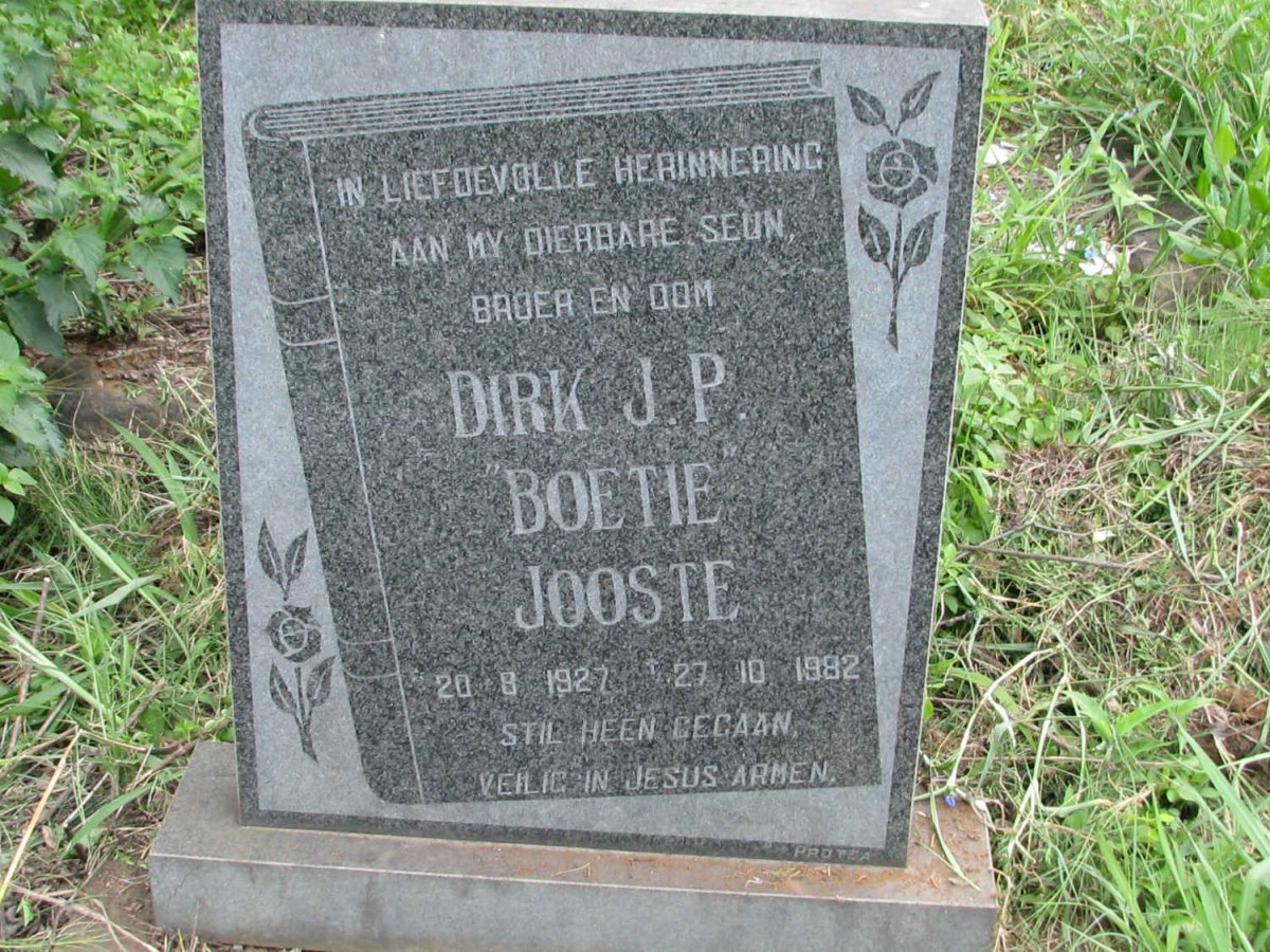 JOOSTE Dirk J.P. 1927-1982