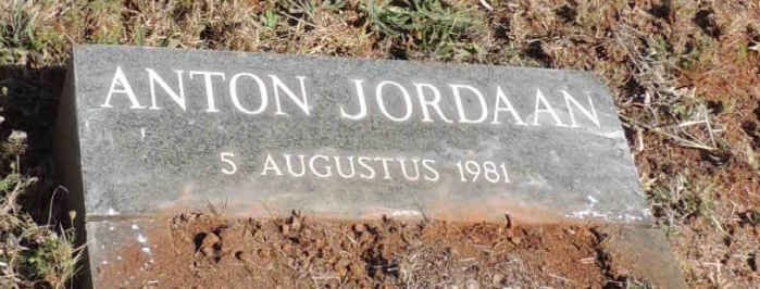 JORDAAN Anton  -1981