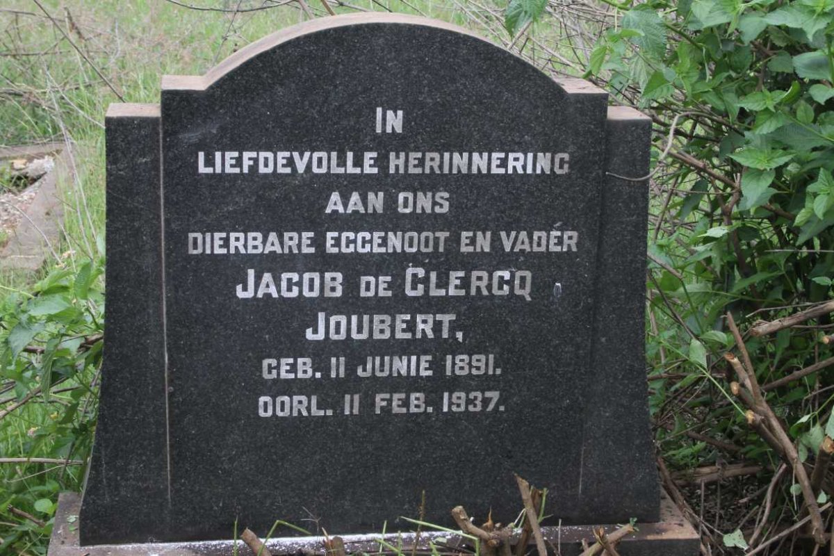 JOUBERT Jacob de Clercq 1891-1937 